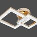 Lustra LED 50 W Ceiling 2 Glam Auriu, LED inclus, 2 surse de iluminare, Telecomanda, Dimabil, Lumina